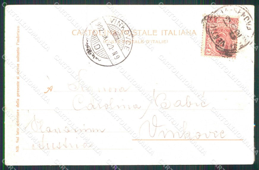 Imperia Ventimiglia Vista dal Ponte di Ferro Trenkler cartolina RT1878 – retro
