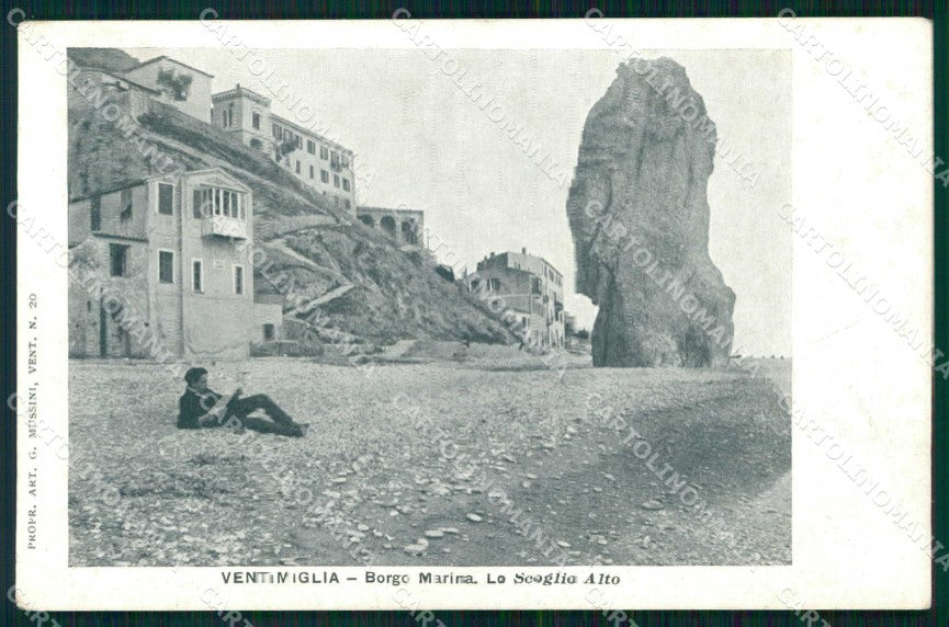 Imperia Ventimiglia Borgo Marina Scoglio Alto cartolina RT1879 – fronte