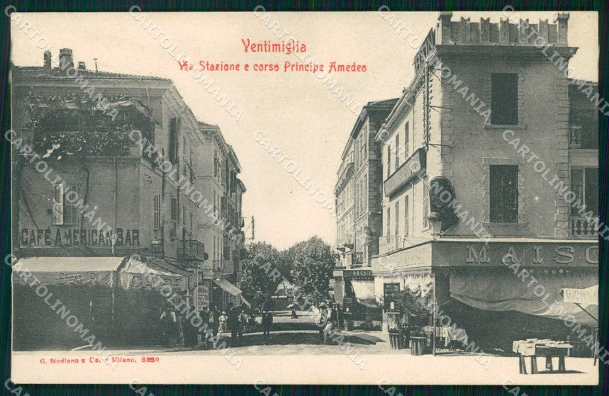 Imperia Ventimiglia Corso Principe Amedeo Modiano 8330 cartolina RT1882 – fronte
