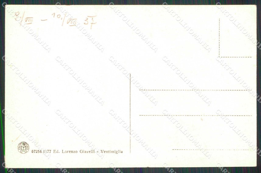 Imperia Ventimiglia Via Roma Palazzo delle Poste cartolina RT1884 – retro