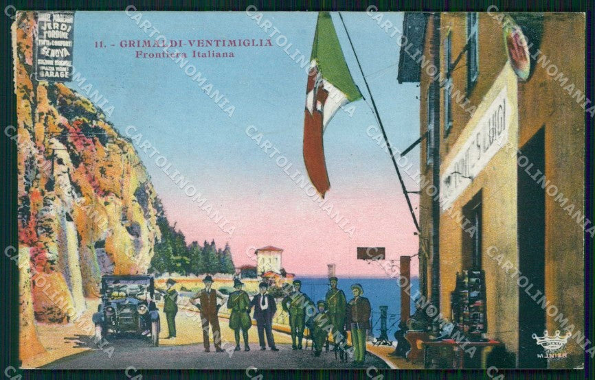 Imperia Ventimiglia Grimaldi Frontiera Italiana cartolina RT1887 – fronte