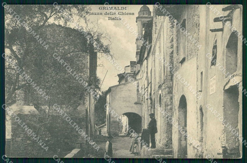 Imperia Ventimiglia Grimaldi Piazza della Chiesa Italia cartolina RT1893 – fronte