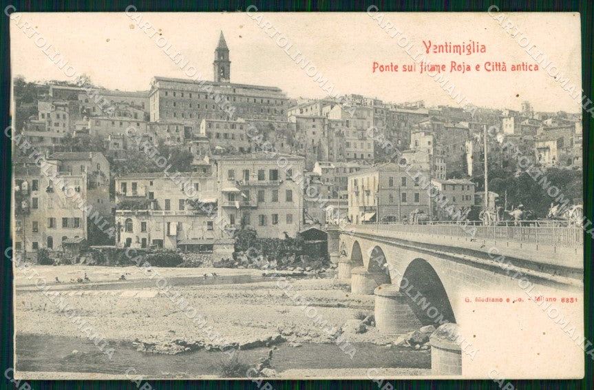 Imperia Ventimiglia Ponte sul Roia Città Antica Modiano 8331 cartolina RT1898 – fronte