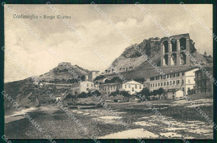 Imperia Ventimiglia Borgo Marina cartolina RT1900 – fronte