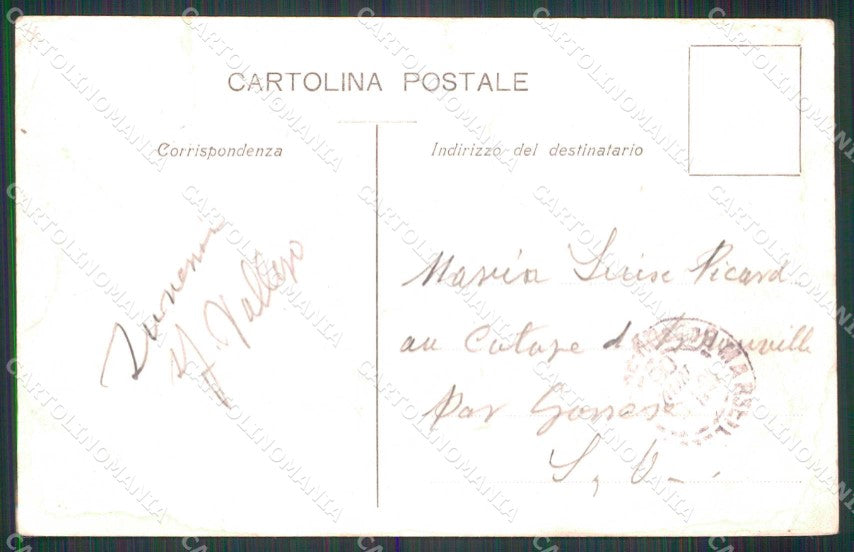 Imperia Ventimiglia Piazza del Mercato Chiesa Sant'Agostino cartolina RT1912 – retro
