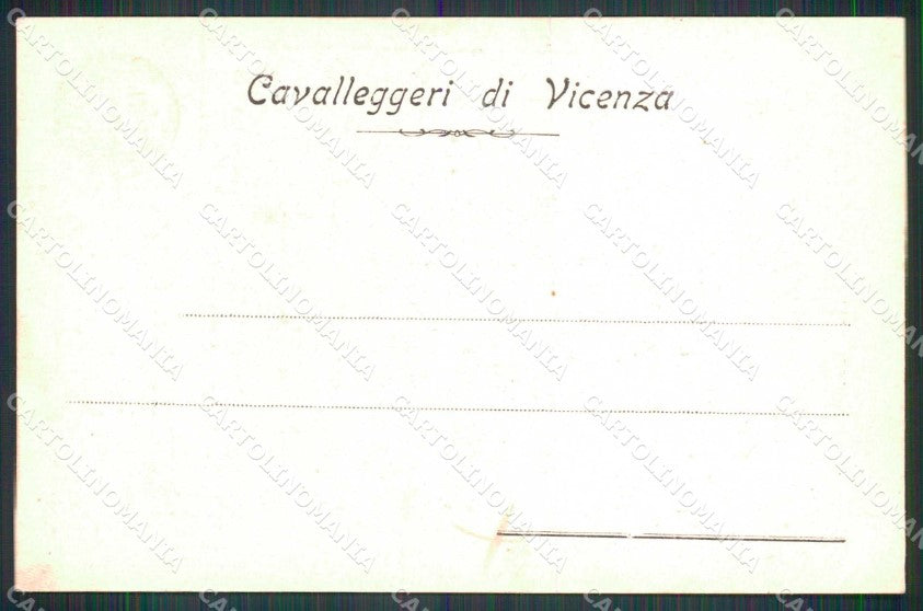 Vicenza Città Reggimento Cavalleggeri Programma Musicale cartolina RT1919 – retro