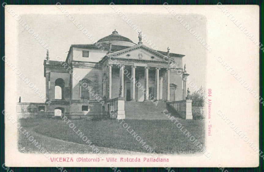 Vicenza Città Villa Rotonda Palladiana Alterocca 984 Foto cartolina RT1922 – fronte