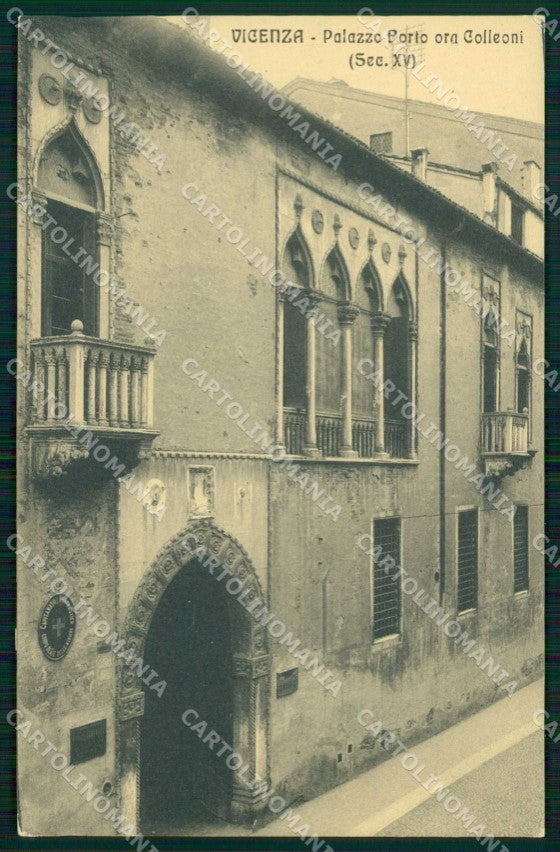 Vicenza Città Palazzo Colleoni cartolina RT1928 – fronte