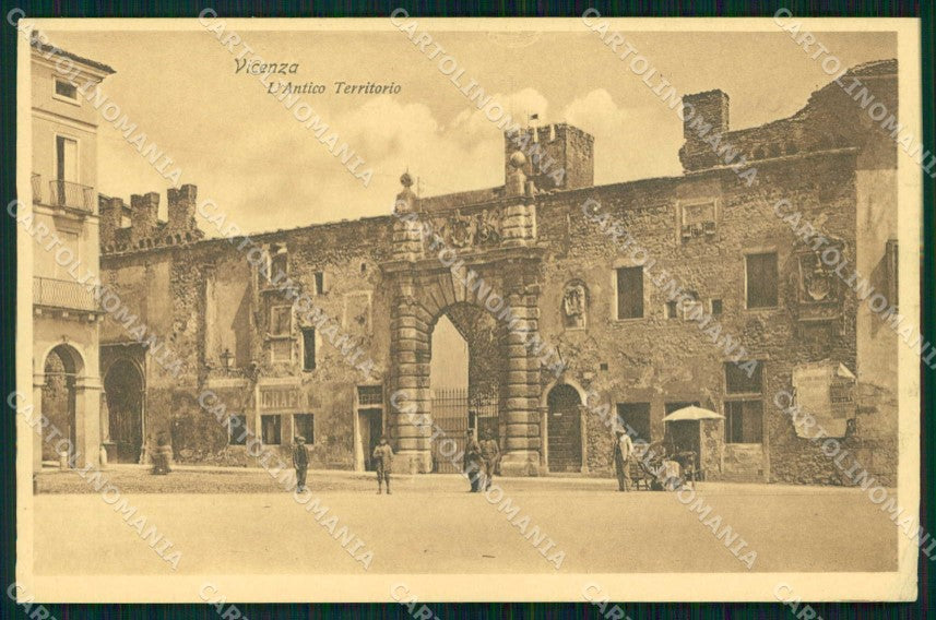 Vicenza Città Antico Territorio PIEGHINA cartolina RT1932 – fronte