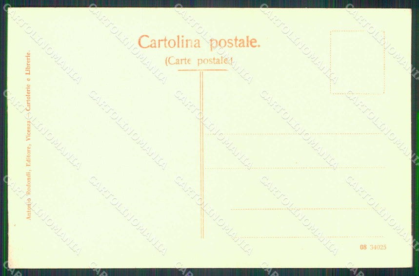 Vicenza Città Antico Territorio PIEGHINA cartolina RT1932 – retro