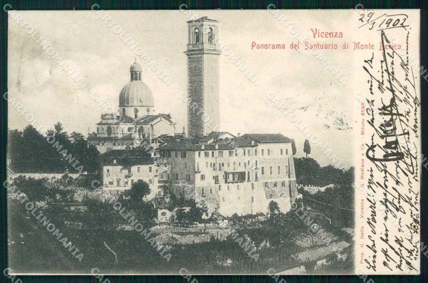 Vicenza Città Santuario di Monte Berico Modiano 8593 Foto cartolina RT1934 – fronte
