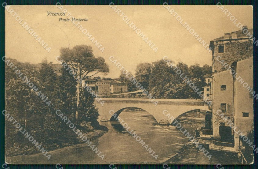 Vicenza Città Ponte Pusteria cartolina RT1935 – fronte
