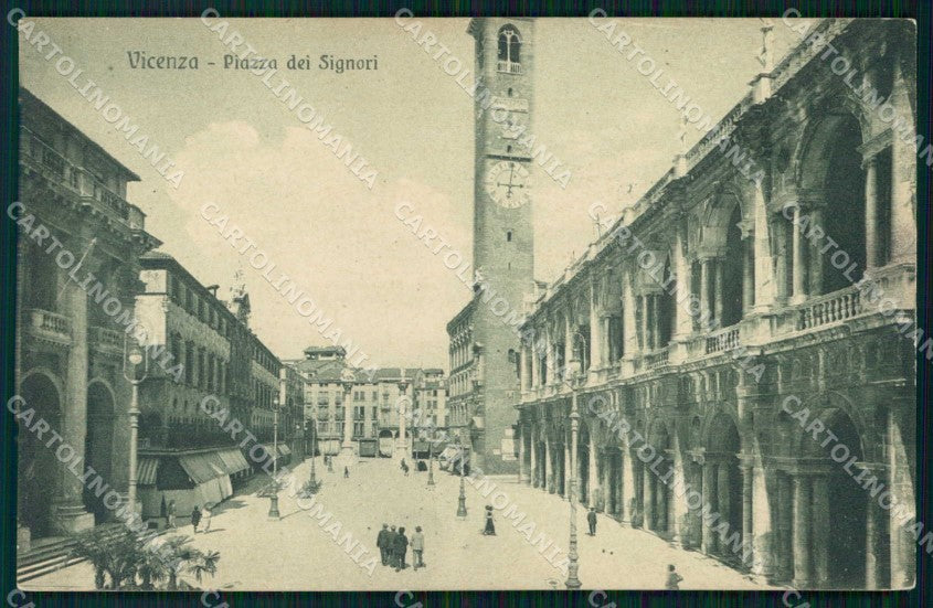 Vicenza Città Piazza dei Signori cartolina RT1936 – fronte