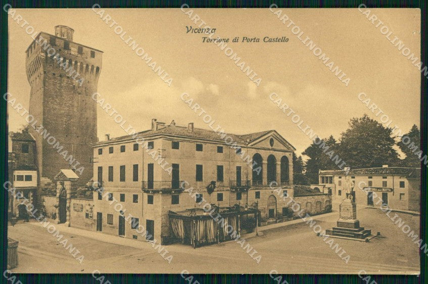Vicenza Città Torrione di Porta Castello cartolina RT1945 – fronte
