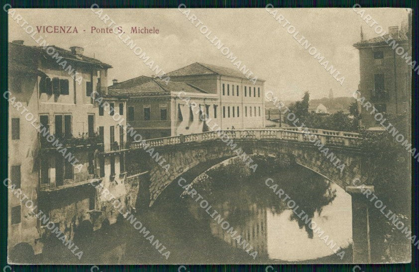Vicenza Città Ponte San Michele cartolina RT1948 – fronte