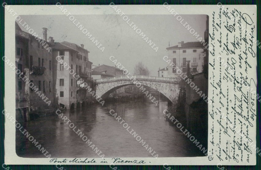 Vicenza Città Ponte Michele Foto cartolina RT1964 – fronte