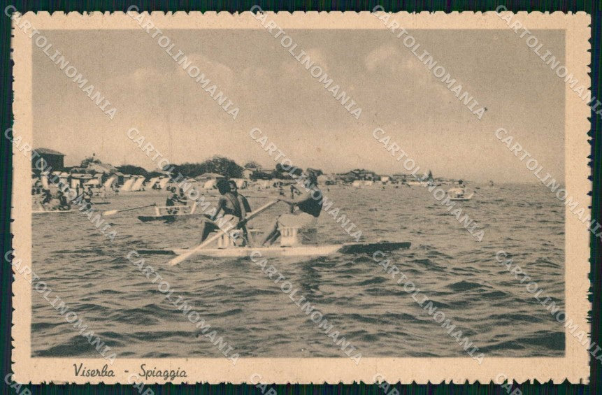 Rimini Viserba Spiaggia cartolina RT1968 – fronte
