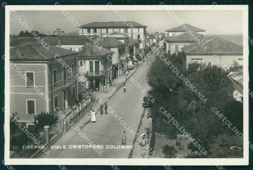 Rimini Viserba Viale Cristoforo Colombo Foto cartolina RT1971 – fronte