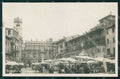 Verona Città Piazza Erbe Mercato Foto cartolina RT1976 – fronte
