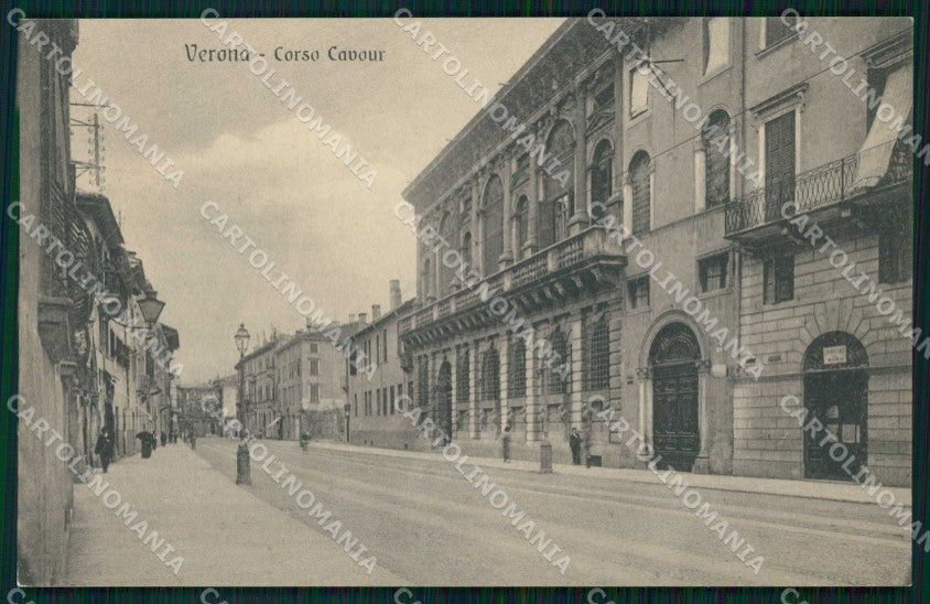Verona Città Corso Cavour cartolina RT1979 – fronte