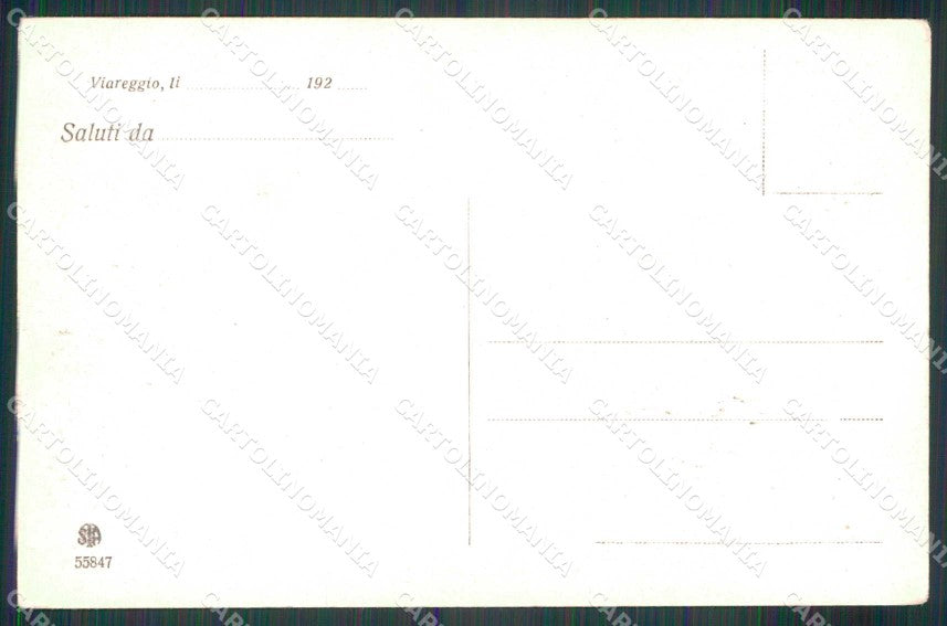 Lucca Viareggio Lungo la Spiaggia Alterocca 55847 cartolina RT1984 – retro