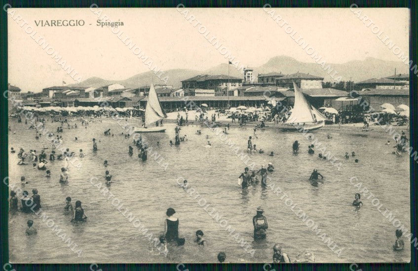 Lucca Viareggio Spiaggia cartolina RT1988 – fronte