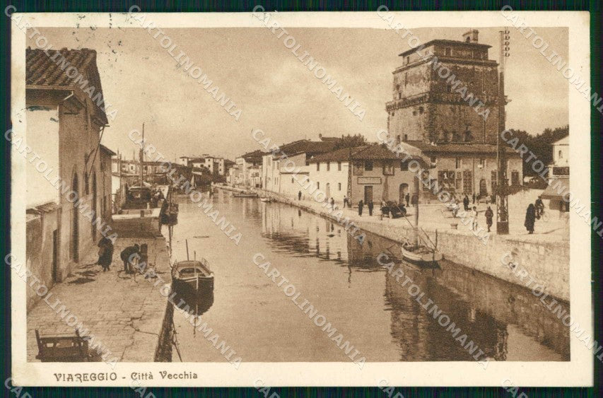 Lucca Viareggio Città Vecchia Barche cartolina RT1989 – fronte