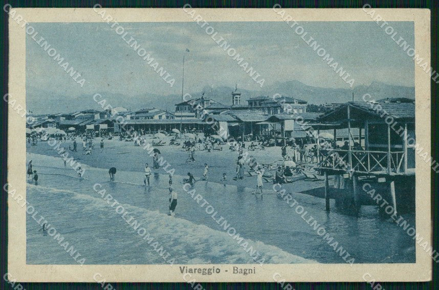 Lucca Viareggio Bagni cartolina RT1990 – fronte
