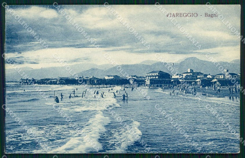 Lucca Viareggio Bagni cartolina RT1991 – fronte