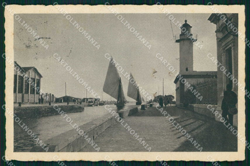 Lucca Viareggio Molo Barche cartolina RT1992 – fronte