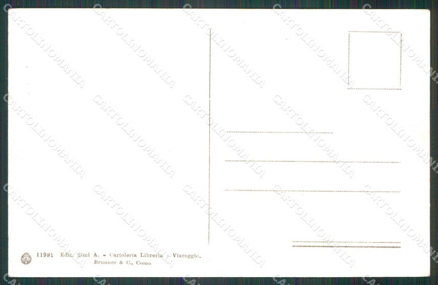 Lucca Viareggio Canale Barche Brunner 11991 cartolina RT1995 – retro