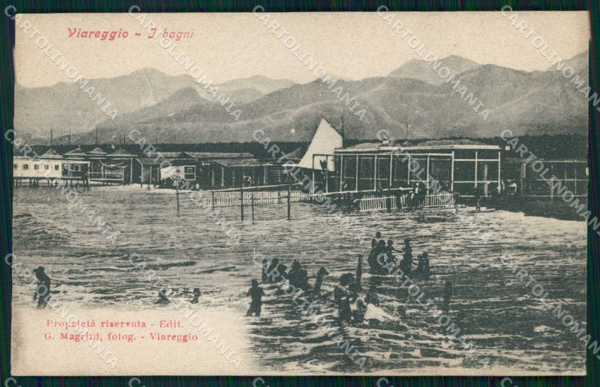 Lucca Viareggio Bagni cartolina RT1997 – fronte
