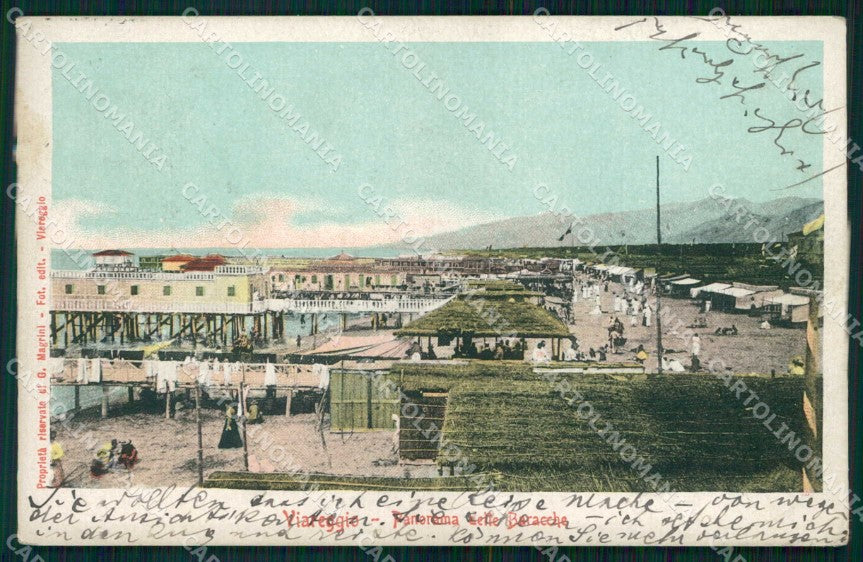 Lucca Viareggio Panorama delle Baracche cartolina RT2008 – fronte