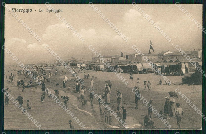Lucca Viareggio Spiaggia cartolina RT2011 – fronte