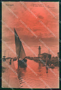 Lucca Viareggio Canale con Barche D'Annunzio Brunner 11997 cartolina RT2015 – fronte