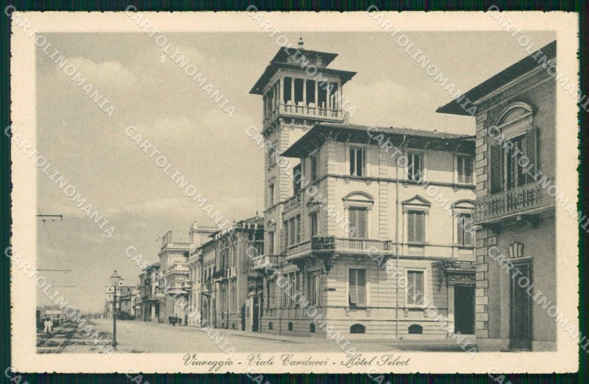 Lucca Viareggio Viale Carducci Hotel Select Brunner 4498 cartolina RT2018 – fronte