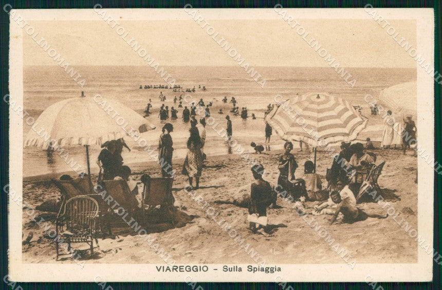 Lucca Viareggio Sulla Spiaggia cartolina RT2021 – fronte