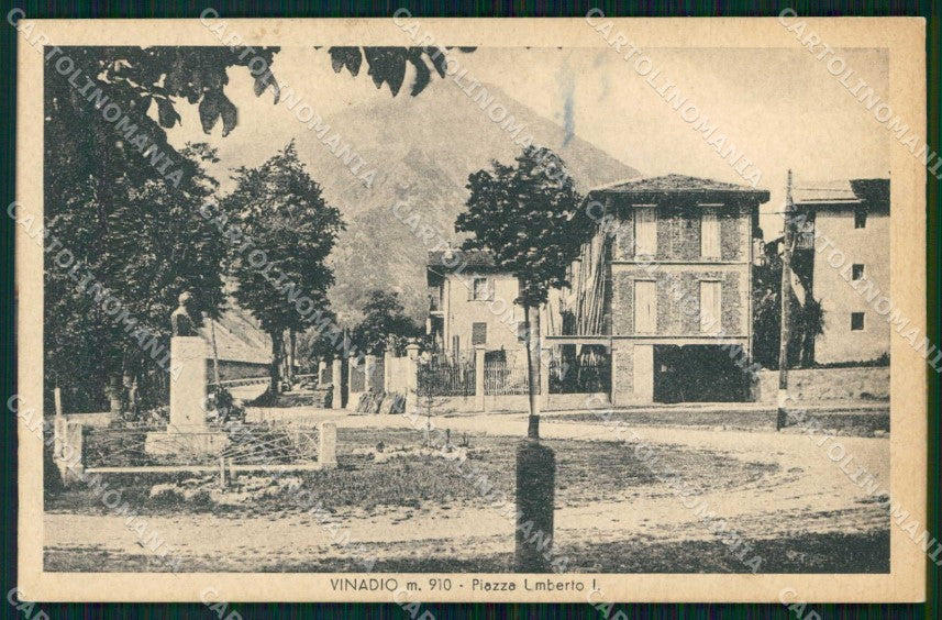 Cuneo Vinadio Piazza Umberto I cartolina RT2054 – fronte