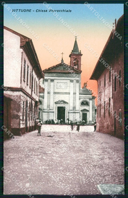 Milano Vittuone Chiesa Parrocchiale cartolina RT2067 – fronte
