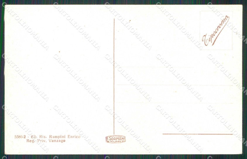 Milano Vanzago Cascata Cotonificio Valle Ticino cartolina RT2078 – retro