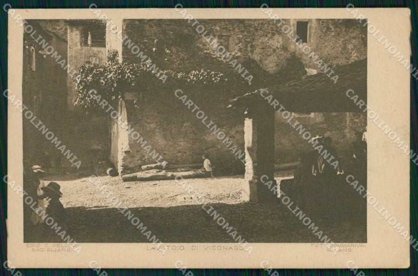 Varese Cadegliano Viconago Lavatoio cartolina RT2079 – fronte