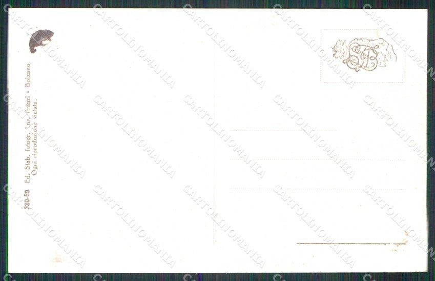 Bolzano Bressanone Varna Franzl 330 59 ABRASA cartolina RT2084 – retro