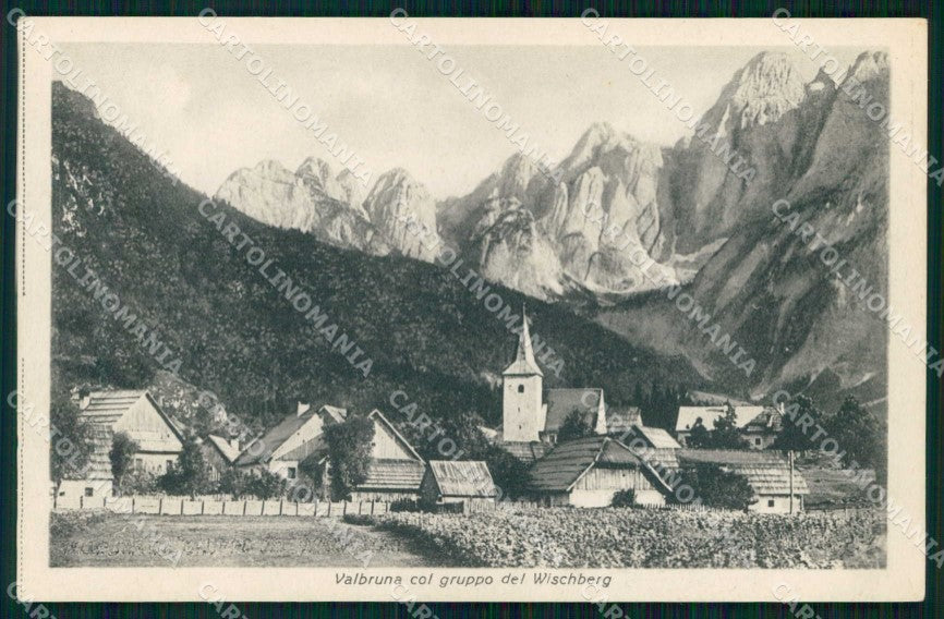 Udine Malborghetto Valbruna Gruppo del Wischberg cartolina RT2089 – fronte