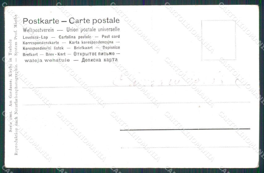 Trento Torbole Nago Chiesa di Sant'Andrea cartolina RT2093 – retro