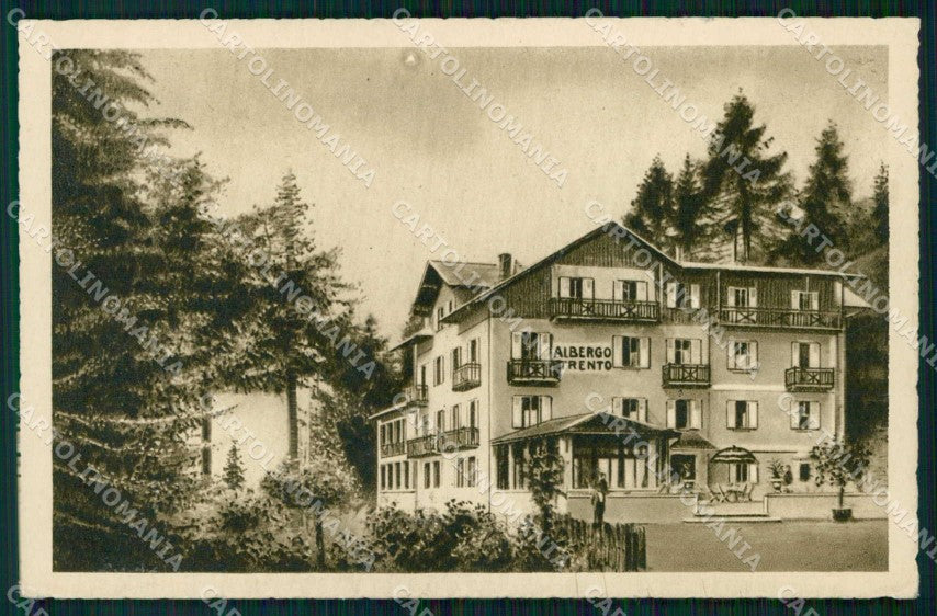 Trento Levico Terme Vetriolo Albergo Trento cartolina RT2094 – fronte