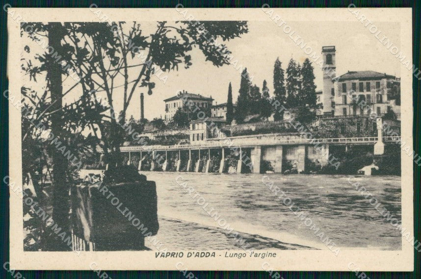 Milano Vaprio d'Adda Lungo l'Argine cartolina RT2101 – fronte
