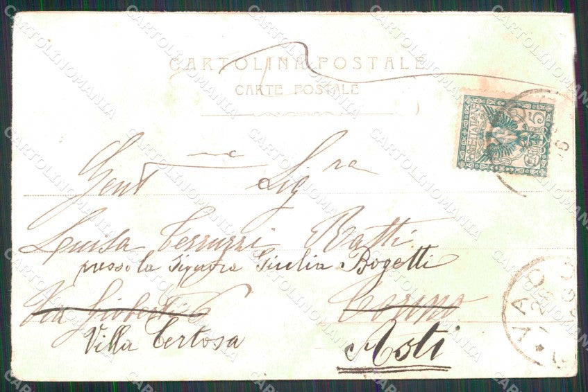 Savona Vado Ligure Saluto da Spiaggia con Barche SCOLLATA cartolina RT2110 – retro