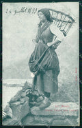 Biella Valle Cervo Sui Monti della Valle Costumi cartolina RT2124 – fronte