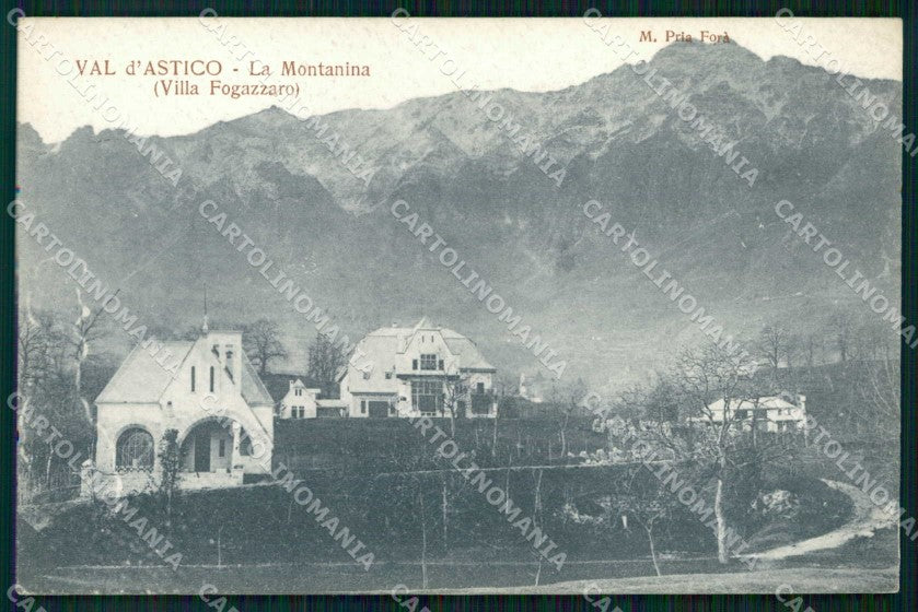 Vicenza Valdastico La Montanina Villa Fogazzaro cartolina RT2135 – fronte