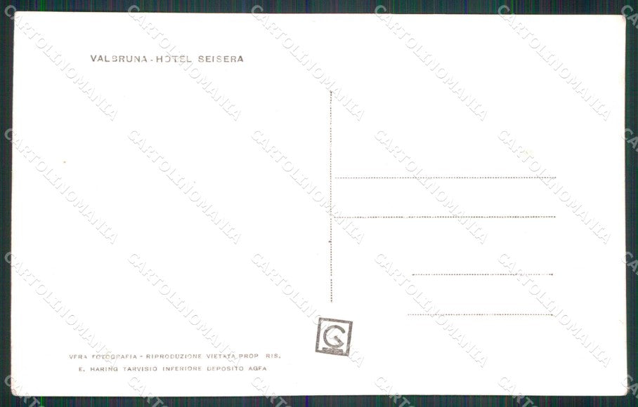 Udine Malborghetto Valbruna Hotel Seisera Foto cartolina RT2144 – retro